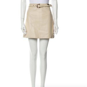 SOLD! Versace leather skirt